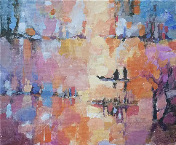 Janina Knap - Połów na rzece