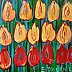 Edward Dwurnik - Разноцветные тюльпаны