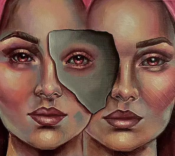 Agnieszkowa ., Between, Glaze, Oil painting - canvas, 50 x 50