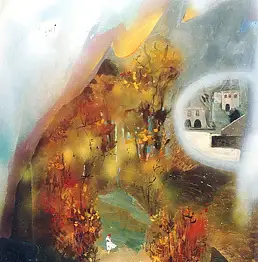 Dariusz Wilczyński, после полудня, Масляная картина - холст, 70 x 85
