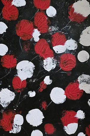 Ewa Mościszko, Papaveri 3, Quadro ad acrilico - tela, 50 x 70