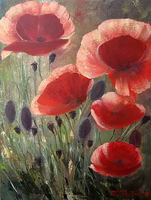 Małgorzata Mutor - Poppies in the sun 2