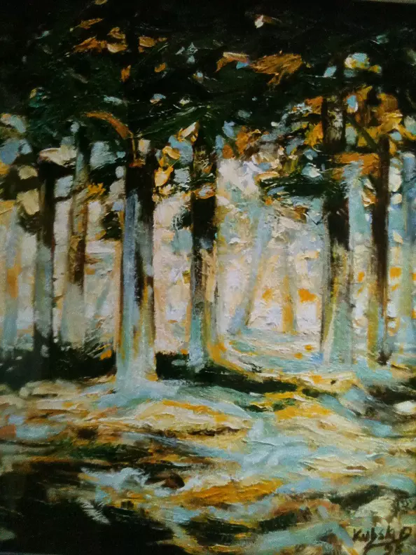 Marek Kubski - Poranek-Technika szpachlowa