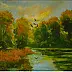 Grażyna Potocka - Morning by the pond 40cm-50cm oil painting