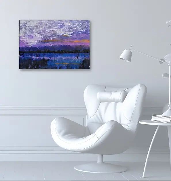 Ewa Mościszko - Poranek,  obraz akrylowy na płótnie 70x50x1cm 