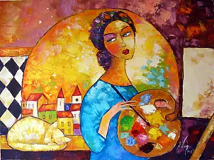 Anna Wach - Morning in atelier