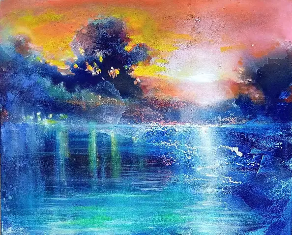 Włodzimierz Draczyński, Poranek, Obraz olejny - płótno, 50 x 40