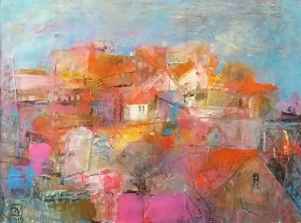 Jadwiga Wolska - Morning with views of the suburbs