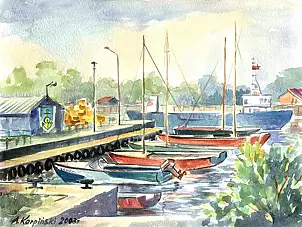 Andrzej Karpiński - Yacht harbor in Kolobrzeg