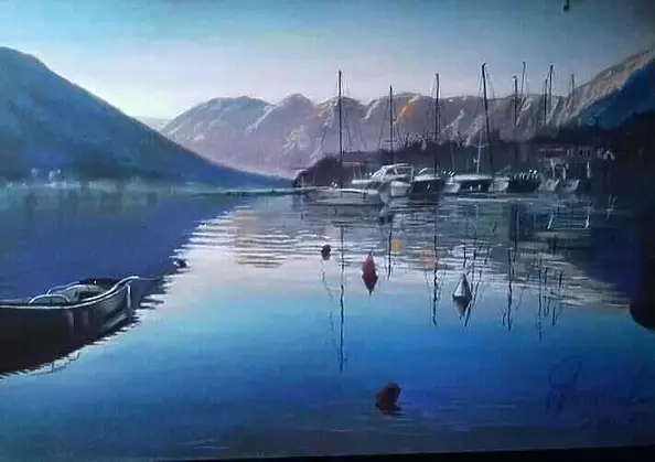 Andrzej Siewierski - The port in Montenegro
