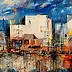 Dariusz Grajek, Port w słońcu...., Obraz akrylowy, Obraz olejny - płótno, 120 x 80