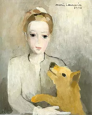   - Portrait de Jeune fille au chien