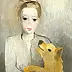Marie Laurencin - Portrait de Jeune fille au chien