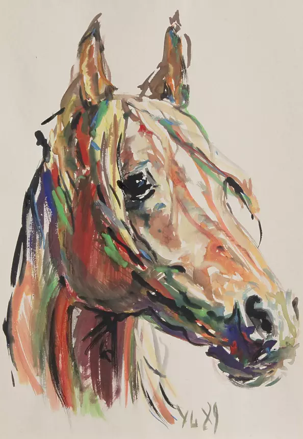 Eryk Maler - Portret konia