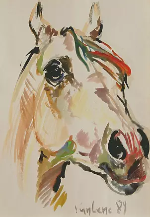 Eryk Maler - Portrait of a horse