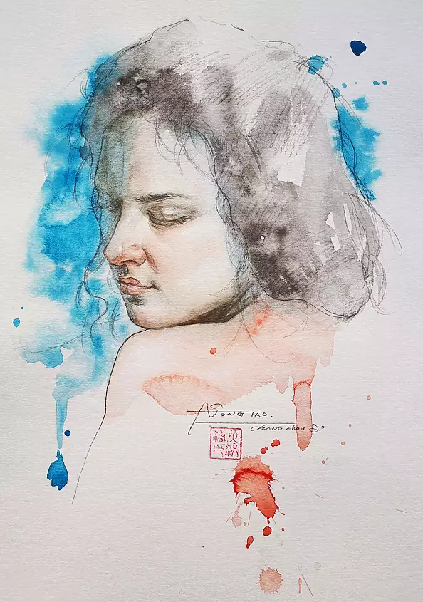 Hongtao Huang - Portrait of girl