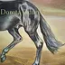 ART DOROTHEAH - Portrait oldenburg stallion FURSTENBALL - Horse painting