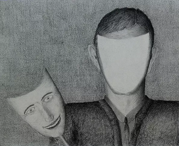 Witold Maciejewski - Portrait with mask