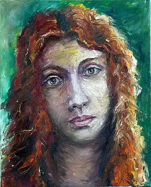   - Portreit of a girl with red hair