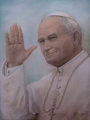 Zofia Świat - Portrait of John Paul II
