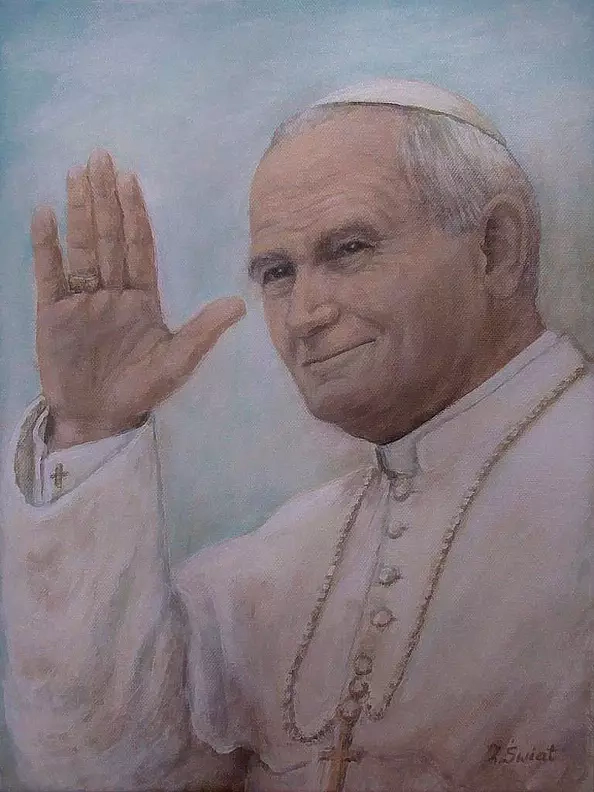 Zofia Świat - Portrait of John Paul II