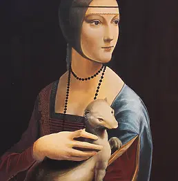 Artur Święto - Portrait of a Lady with an Ermine