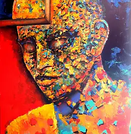 Łukasz Jankiewicz, Portret emocjonalny 1, Obraz olejny - płótno, 100 x 0