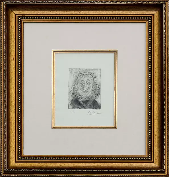 Pablo Picasso - Portrait of a Dutch burgher woman - SIGNED WALLET