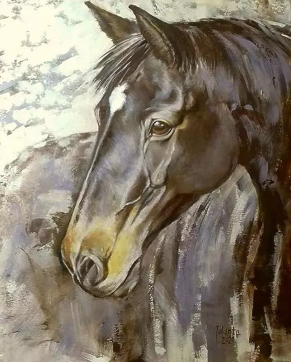 Jolanta Kalopsidiotis - A portrait of a mare