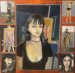 Michał Ogiński - Portrait of a woman