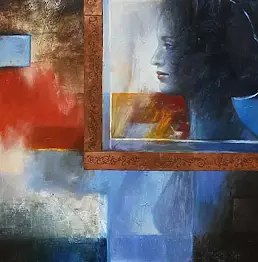 Mira Skoczek Wojnicka - Portrait of a woman in the mirror