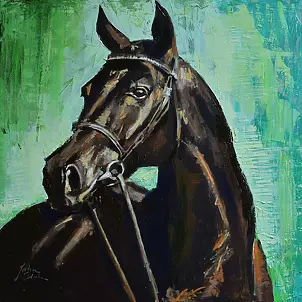 Justyna Zielonka - Portrait of a horse 1