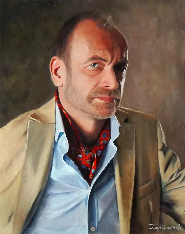 Tomasz Mrowiński - Oil portrait of Mariusz Bonaszewski