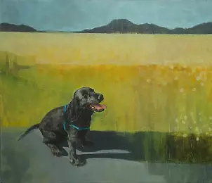   - Portrait of a dog acrylic on canvas 70x60 cm