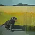Anna Sąsiadek - Ritratto di un cane acrilico su tela 70x60 cm