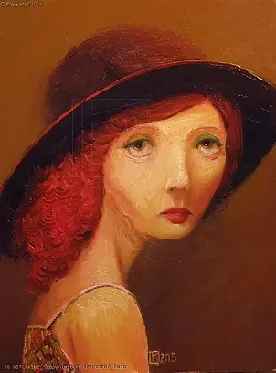 Krzysztof Iwin - Portrait in a hat