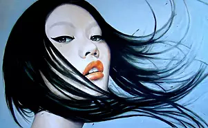 Marek Fijałkowski - Portrait with flying hair