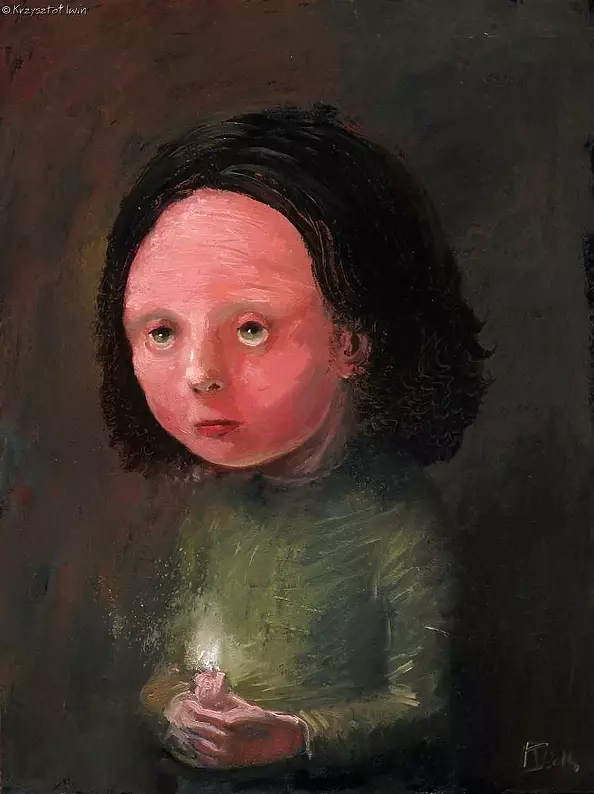 Krzysztof Iwin - Portret ze świecą