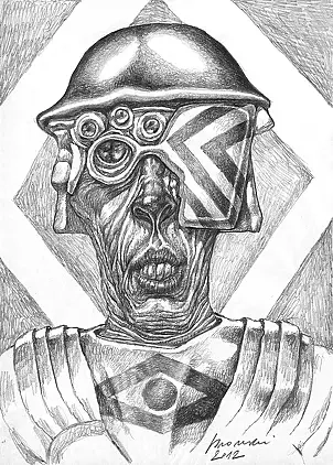 Piotr Promiński - Portrait of a soldier