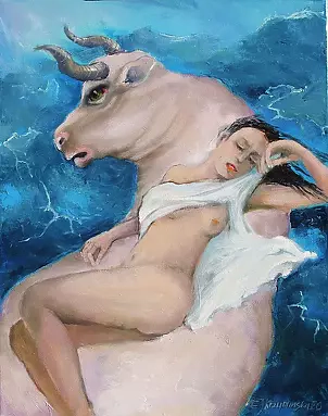 Ewa Krzymińska - Abduction of Europe, mythology