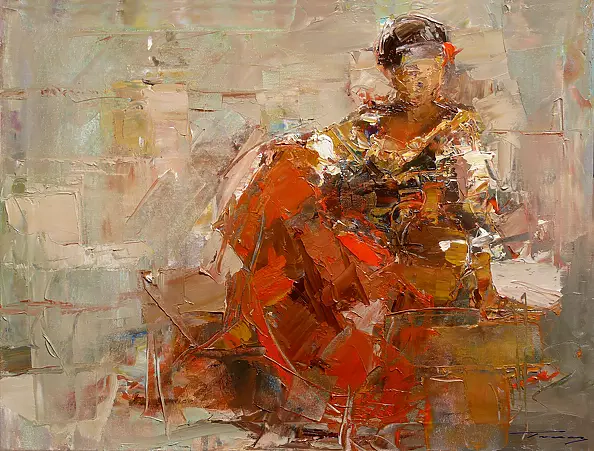 Krzysztof Tracz - Figure of a sitting woman