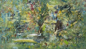   - Stream, willows, impression