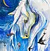 Adriana Laube, "Confidente della Notte", Acquerelli - carta, 30 x 42
