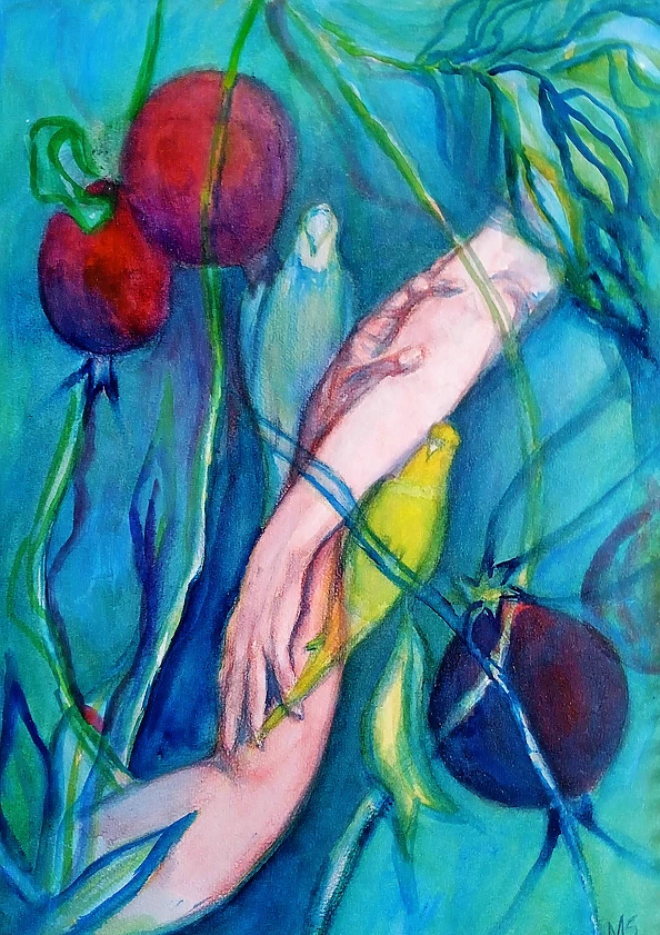 Marzena Salwowska - Welcoming Eve in the Garden