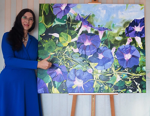 Ewa Słodzińska - Morning glory Oil painting 100/120 cm