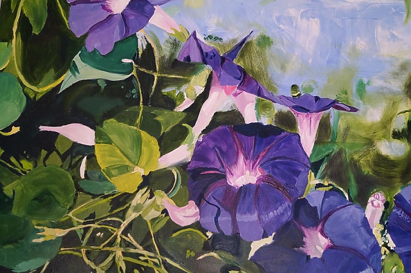 Ewa Słodzińska - Morning glory Oil painting 100/120 cm