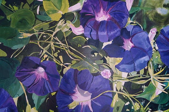 Ewa Słodzińska - Morning glory Oil painting 100/120 cm