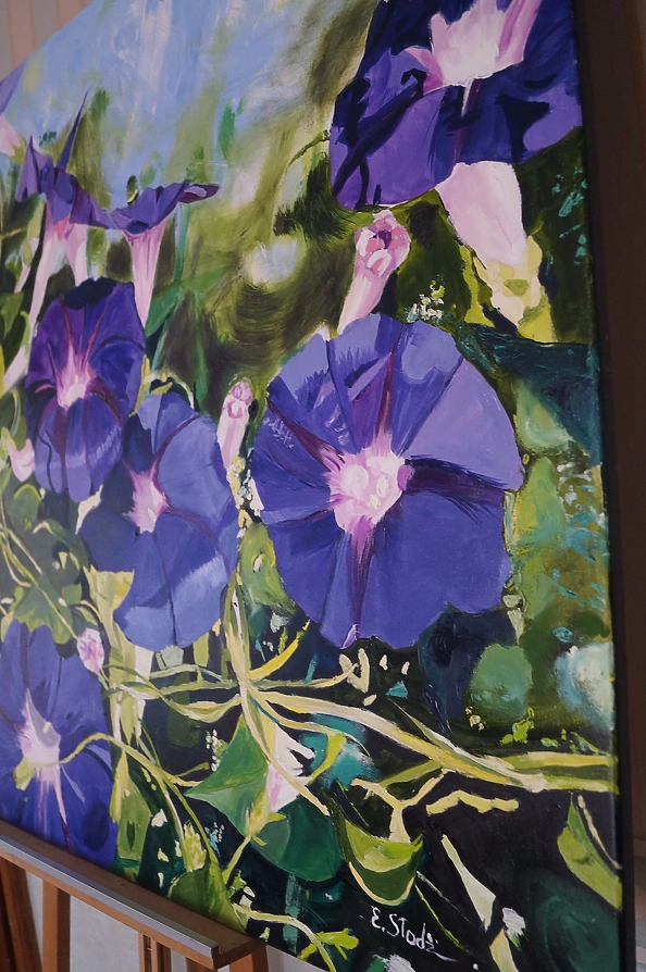 Ewa Słodzińska - Morning glory Oil painting 100/120 cm