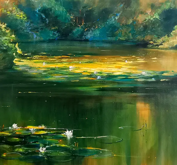 Aleksandra Adamczak, Returning home, Acrylic painting - canvas, 100 x 90