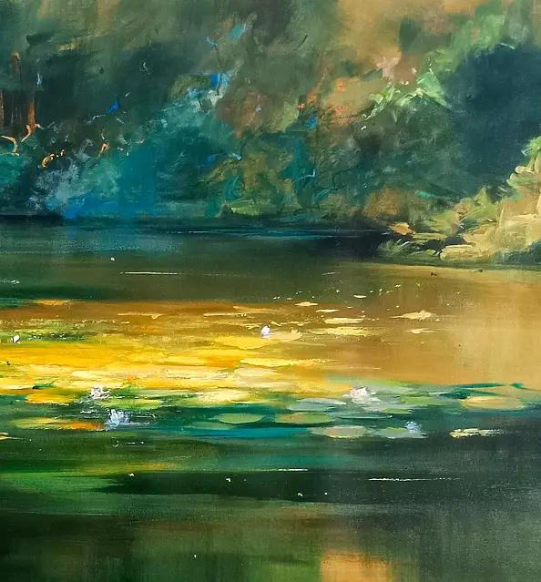 Aleksandra Adamczak, Returning home, Acrylic painting - canvas, 100 x 90